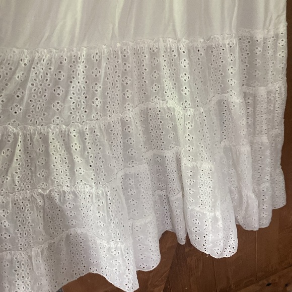 Solitaire White Eyelet Swim Dress Swim Cover up - Picture 7 of 9